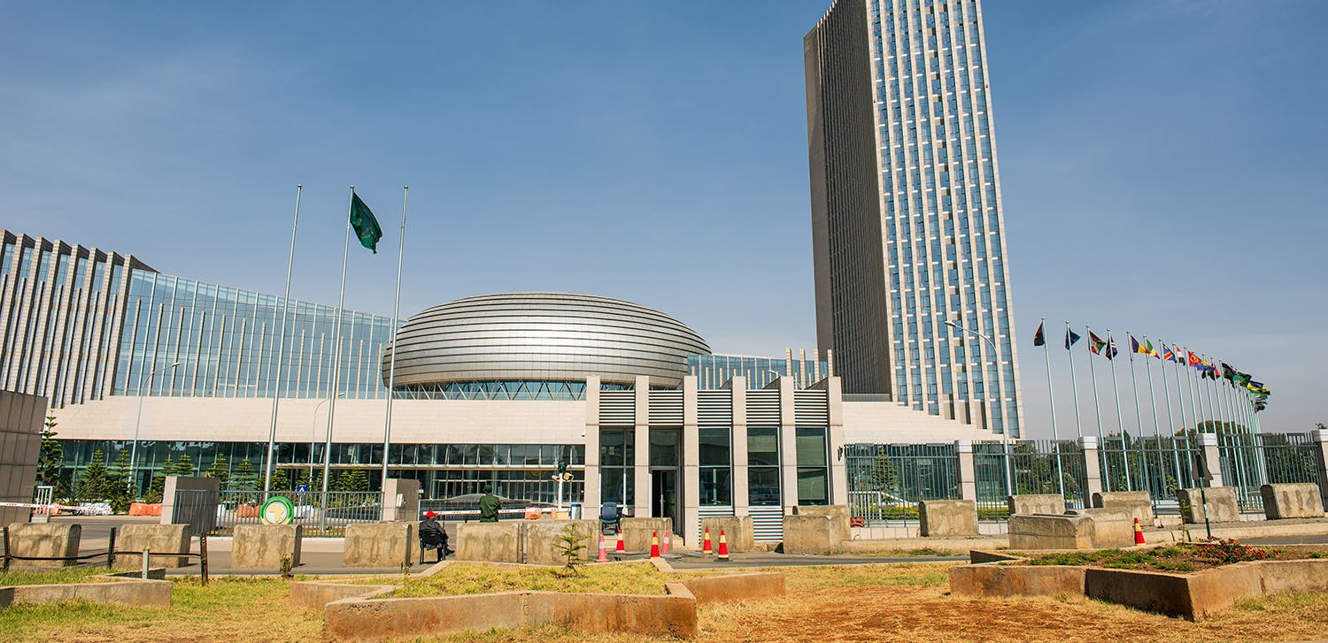 Africa Union building. Nick Fox/Shutterstock.