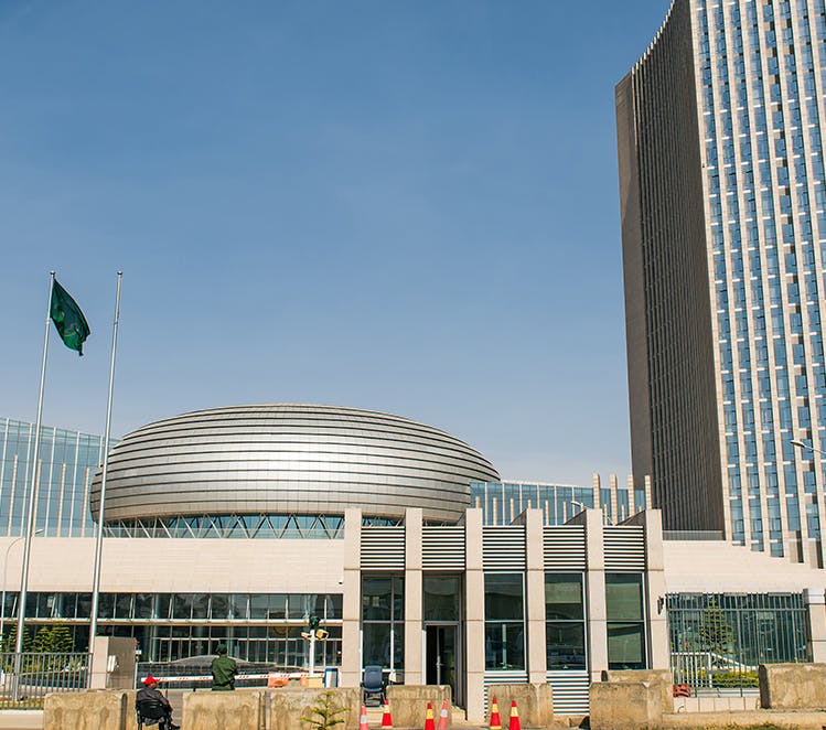 Africa Union building. Nick Fox/Shutterstock.